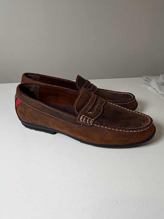 LIke New FootJoy Size 9 Brown Leather Slip-On Loafers Drivers Casual Leather main image 4